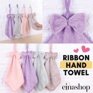 Ribbon Hand Towel 3 Piece Bundle
