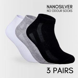 Men Nanosilver Ankle Socks 3 Pairs Bundle