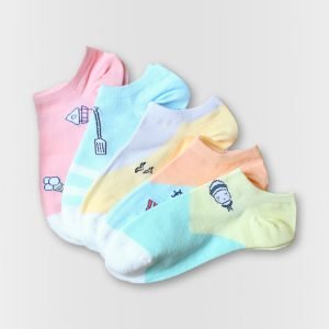 Women Happy Beach Ankle Socks