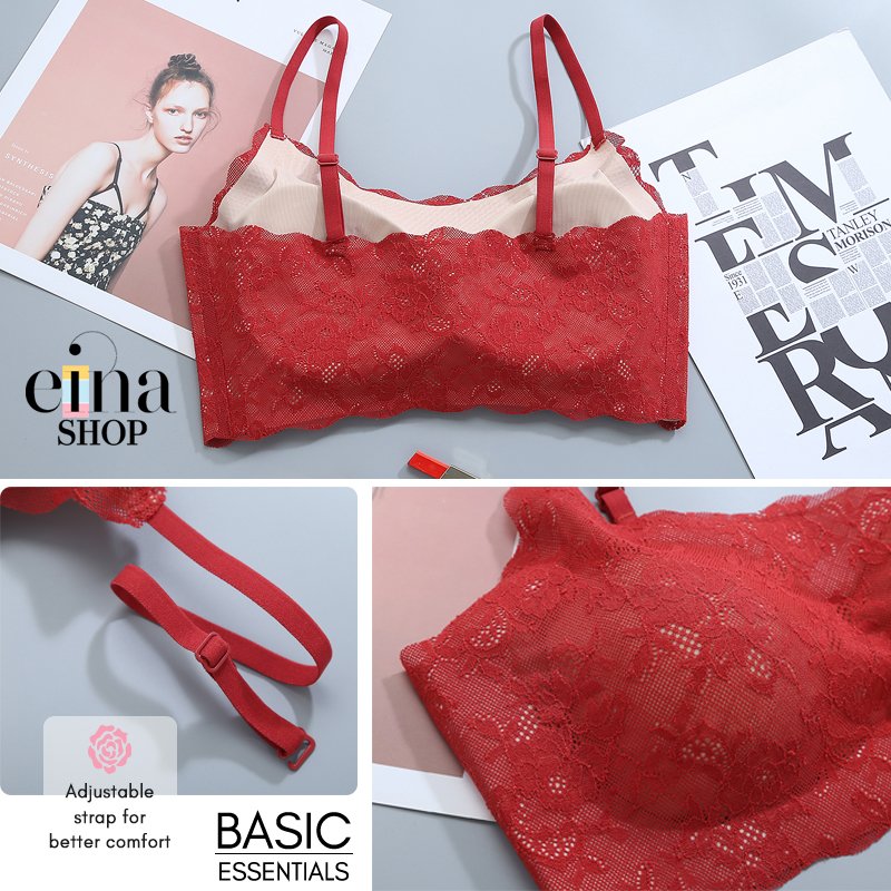 Thin Strap Lace Bra - Image 2