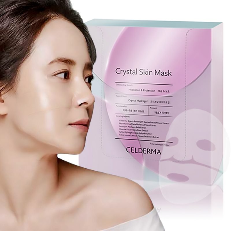 Celderma Hydrogel Crystal Skin Mask Box of 10 Masks