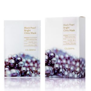 Celderma Black Pearl Bright Clinic Mask Box of 10 Masks*