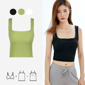 Niles Padded Midriff Square Neck Singlet