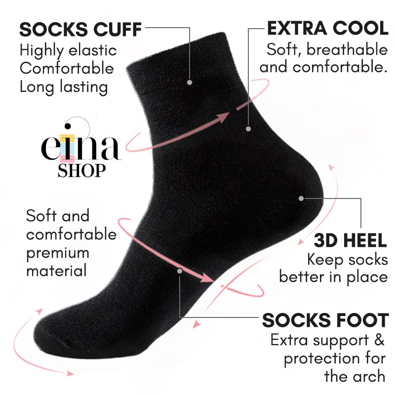 Men Nanosilver Regular Socks 6 Pairs Bundle - Image 4