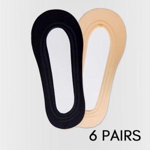 Women Ice Silk Invisible Socks 6 Pairs Bundle
