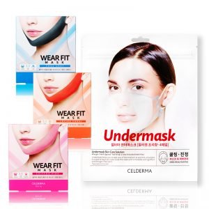 Celderma Best Seller Bundle 1 Box Wear Fit V-line lifting mask & 1 Pack Undermask