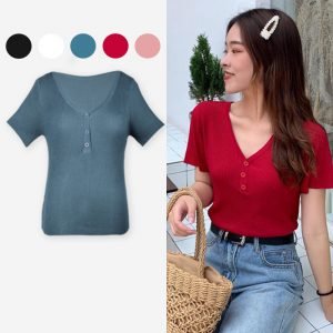 Belle V Neck Top