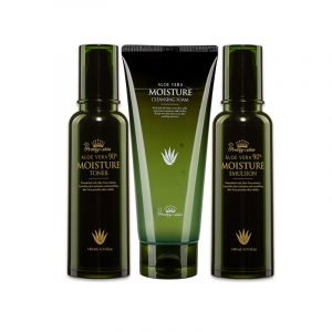 Prettyskin Aloe Vera Skin Moisture 3 Step Care includes Cleanser Toner and Emulsion