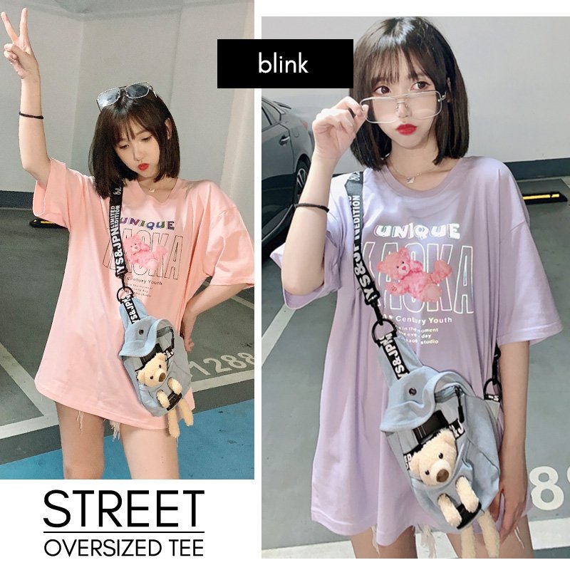 Blink Oversized Women Graphic Tee - Image 9