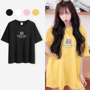 Crystal Oversized Women Graphic Tee