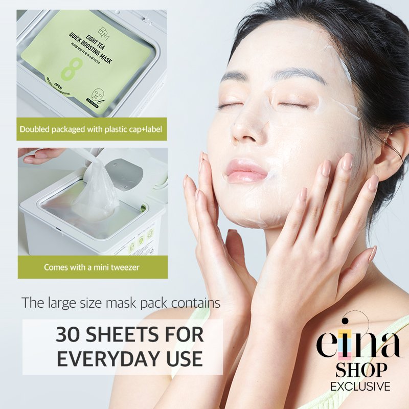 BOM Eight Tea Quick Boosting Mask 30 Sheets - Image 7