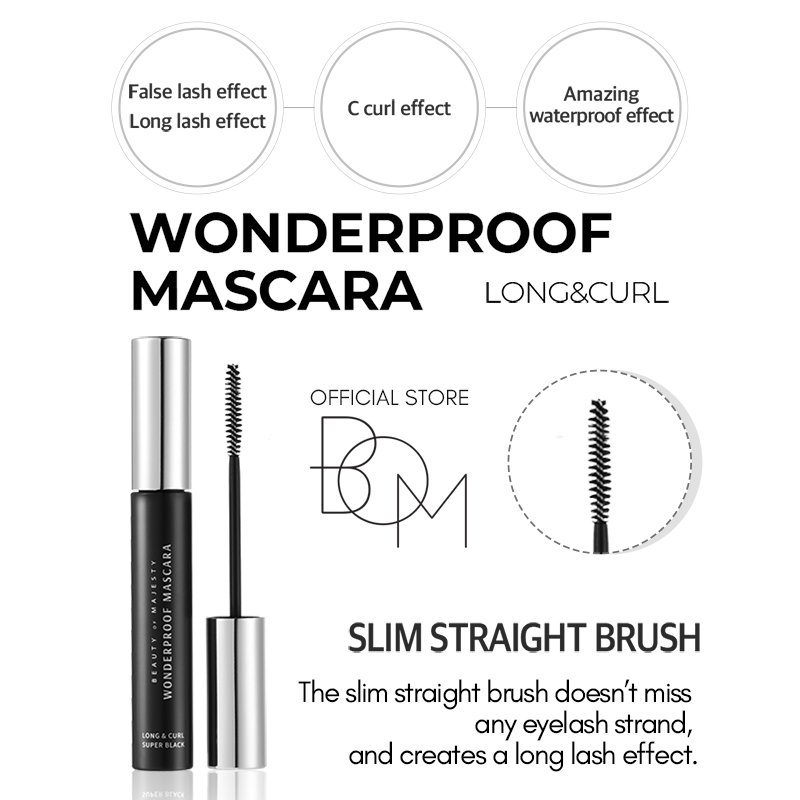 BOM Wonderproof Mascara In 3 Colours - Image 4