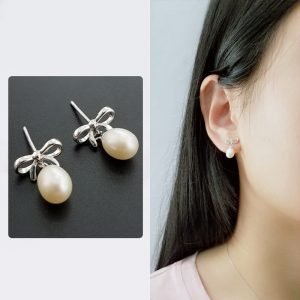 Jisoo Pearl Earrings 925 Silver