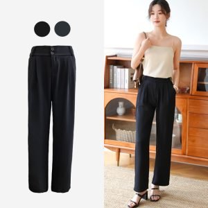Freya pants with elastic waist band