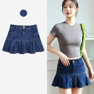Autumn Denim Skort