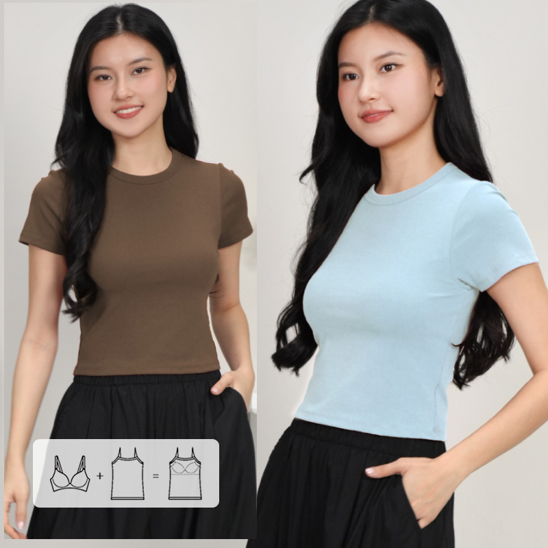 April Bra Padded Cropped T-shirt
