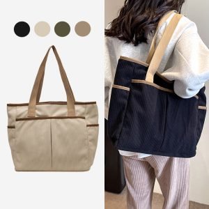 Pamelia Fabric Shoulder Tote Bag