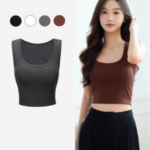 Hilary Bra Padded Cropped Singlet