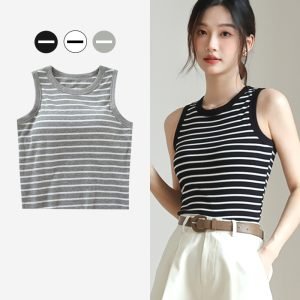 Yulie Bra Padded Striped Singlet