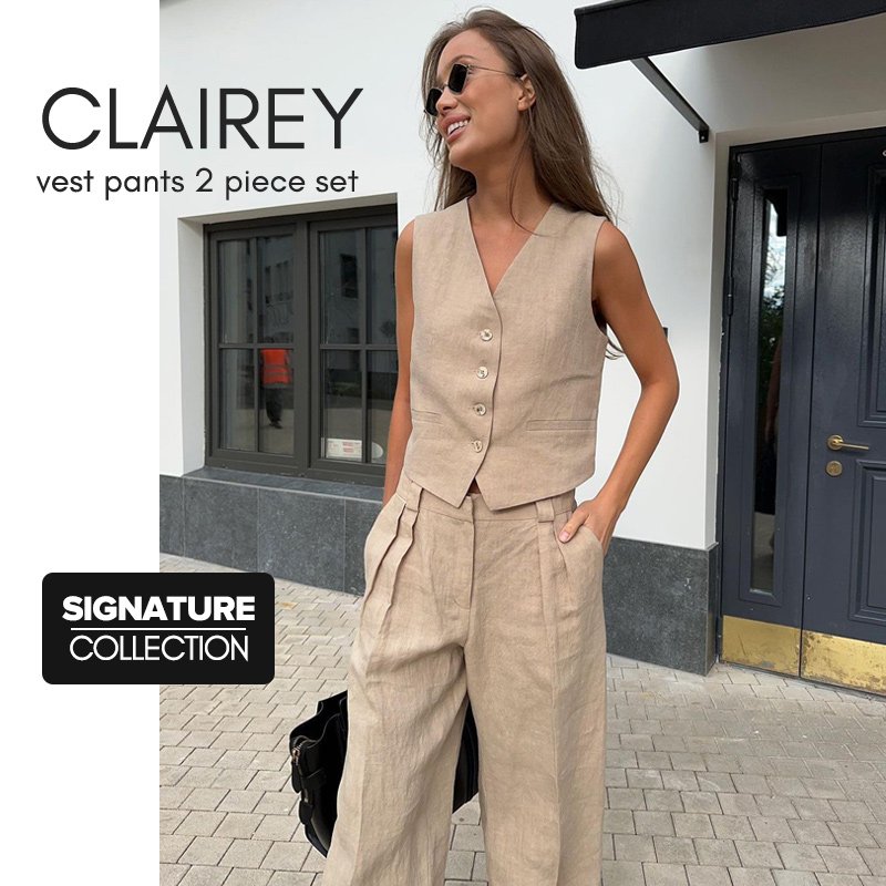 Clairey Vest Pants 2 Piece Set Signature Collection - Image 7