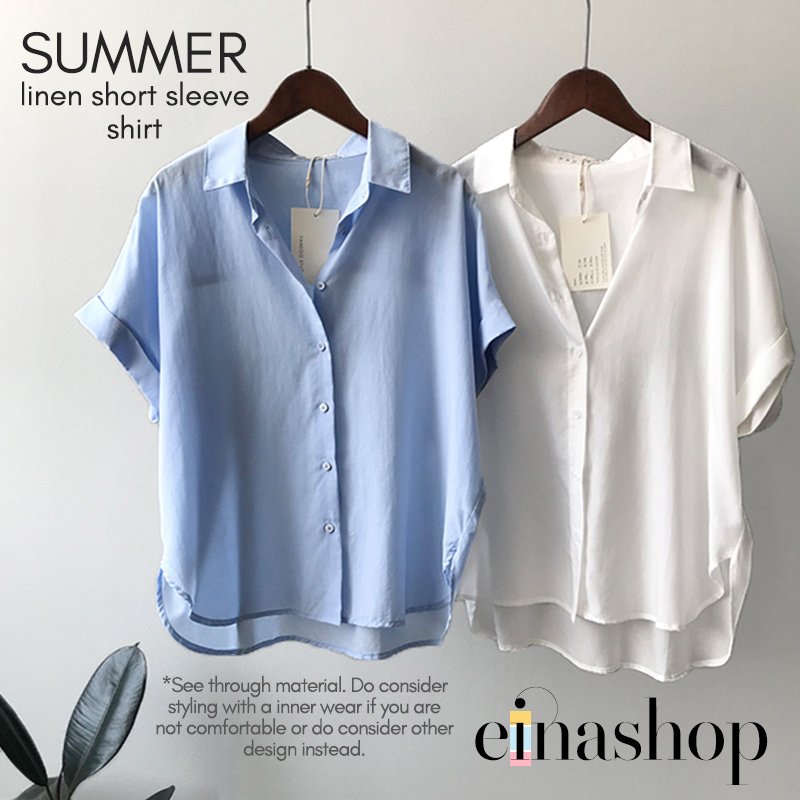 Summer Short Sleeve Blouse Shirt - Image 2