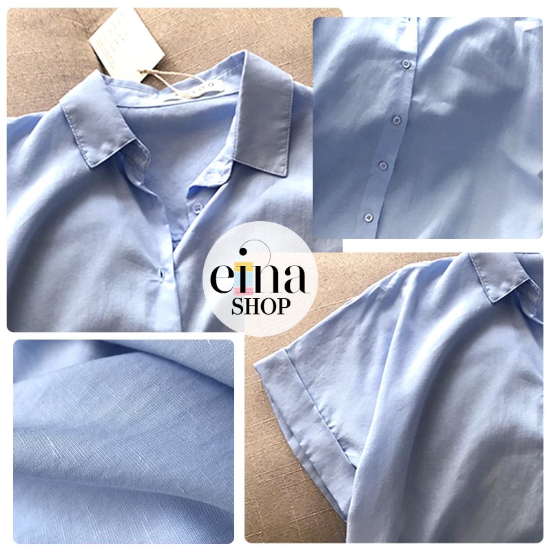 Summer Short Sleeve Blouse Shirt - Image 4