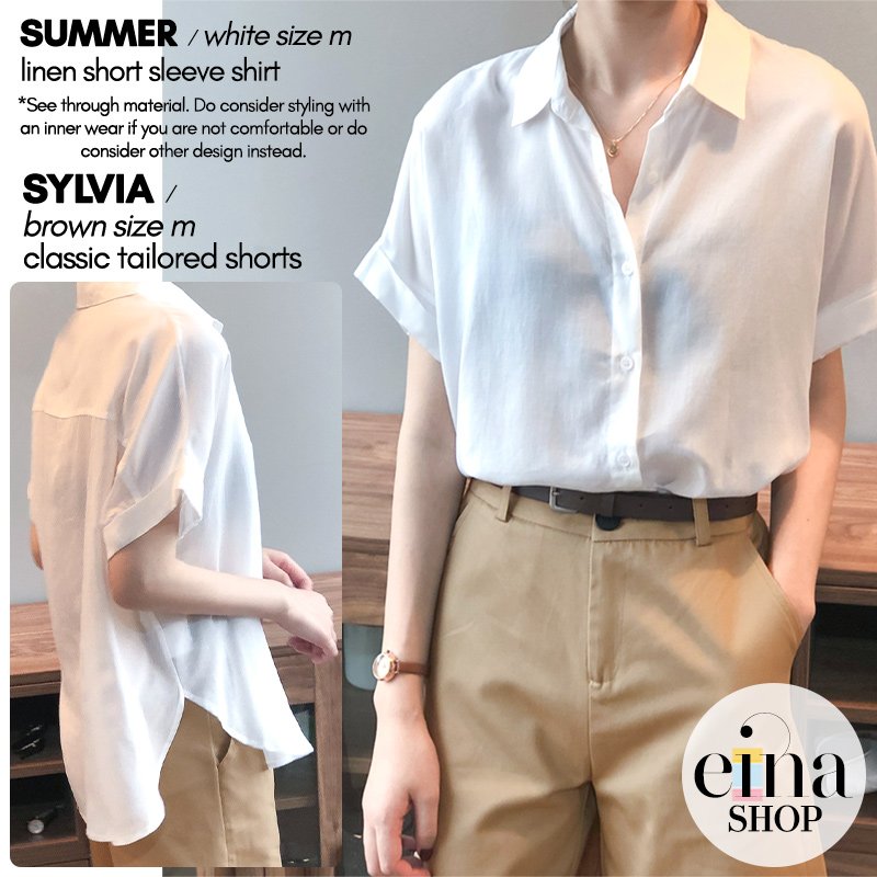 Summer Short Sleeve Blouse Shirt - Image 5