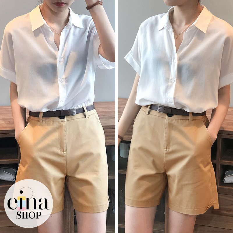 Summer Short Sleeve Blouse Shirt - Image 6