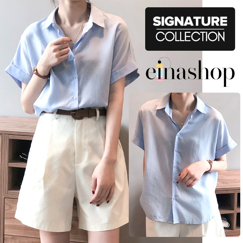 Summer Short Sleeve Blouse Shirt - Image 8