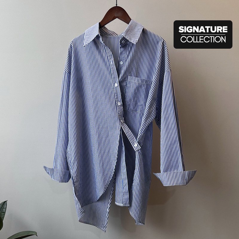 Rosi Striped Women Dress Shirt - Image 2