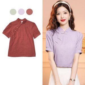 Carina Mandarin Collar Top