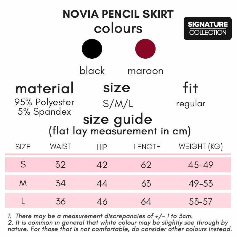 Novia Pencil Skirt Signature Colelction - Image 3