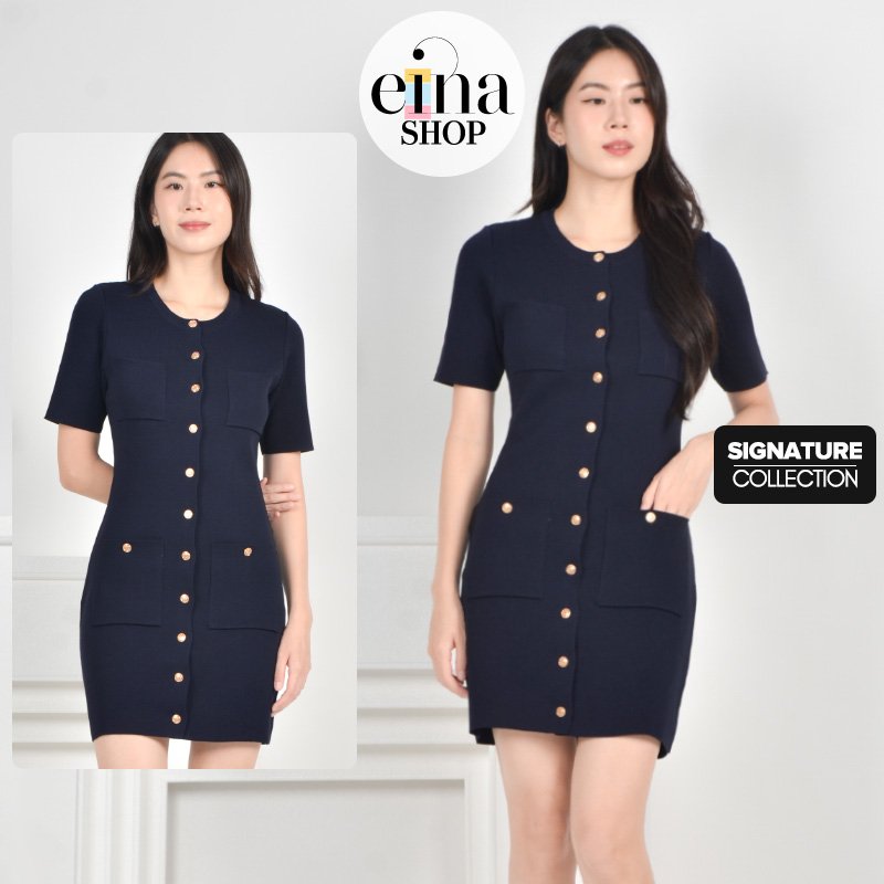 Noriko Knitted Dress Signature Collection - Image 2