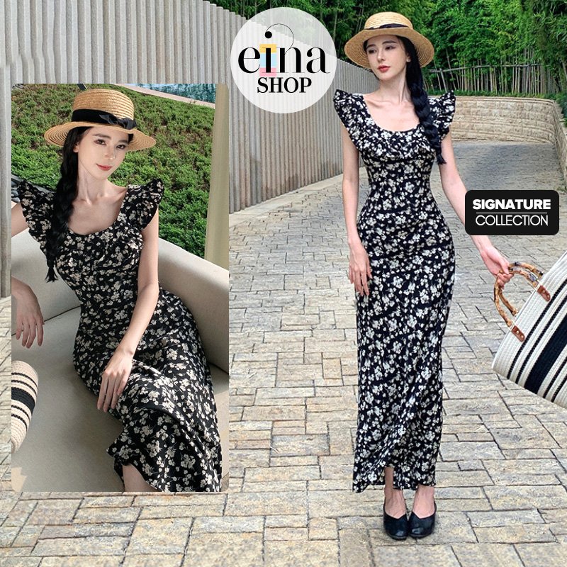 Abra Ruffle Floral Dress Signature Collection - Image 2