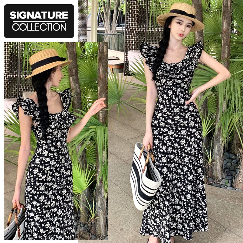 Abra Ruffle Floral Dress Signature Collection - Image 7