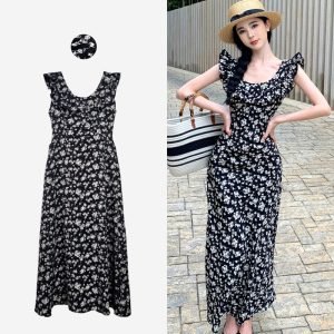 Abra Ruffle Floral Dress Signature Collection