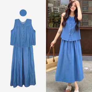 Hadria Top and Skirt 2-Pieces set Signature Collection