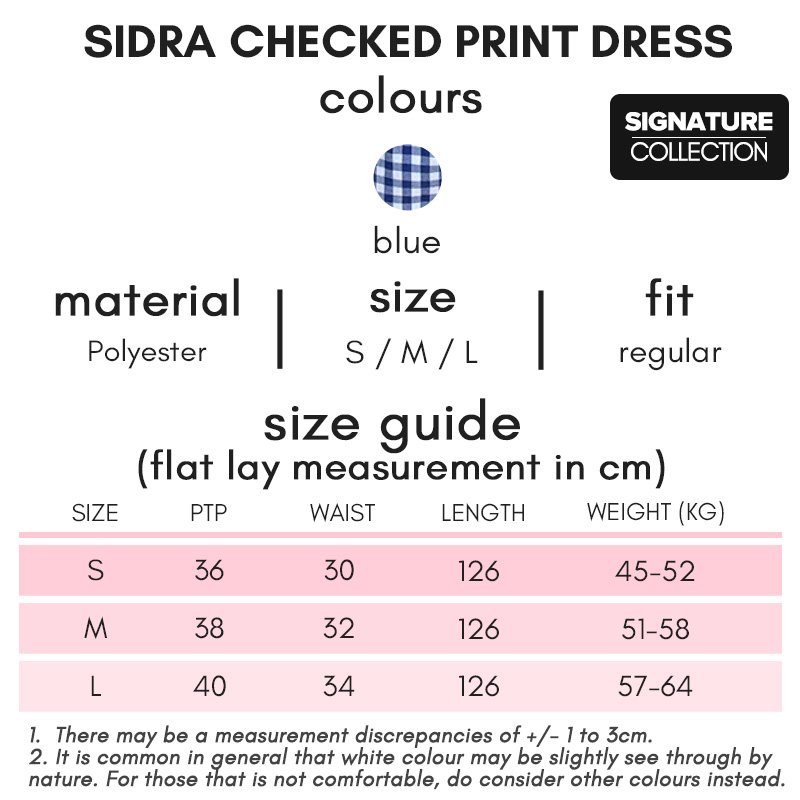 Sidra Checked Print Maxi Dress Signature Collection - Image 3