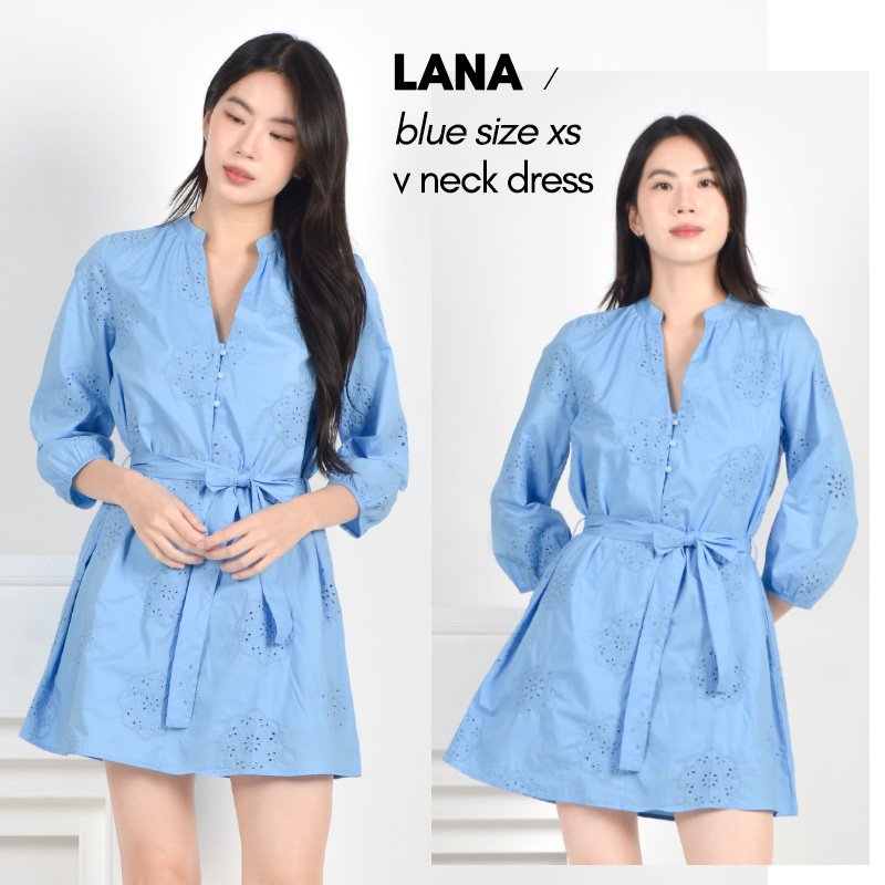 Lana V Neck Dress Signature Collection - Image 6