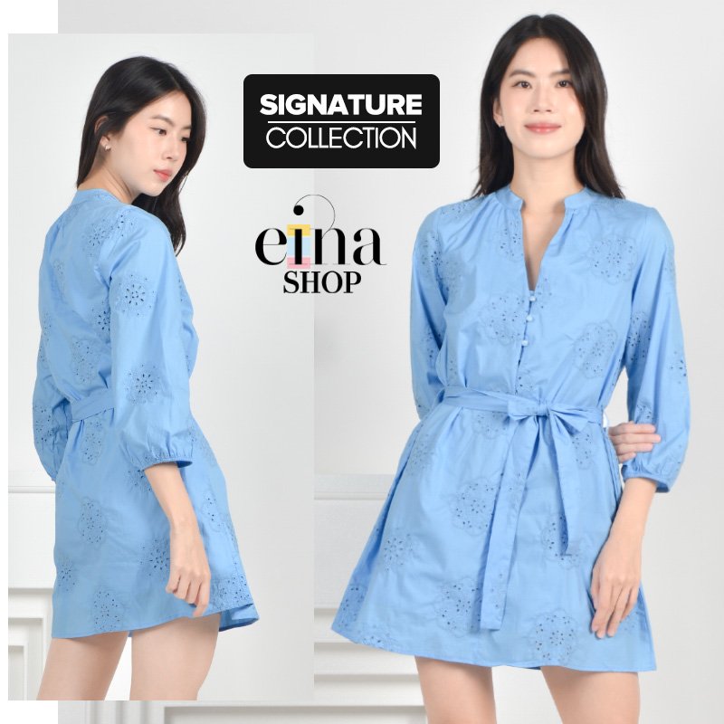 Lana V Neck Dress Signature Collection - Image 9