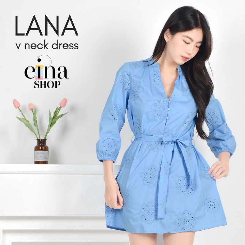 Lana V Neck Dress Signature Collection - Image 10