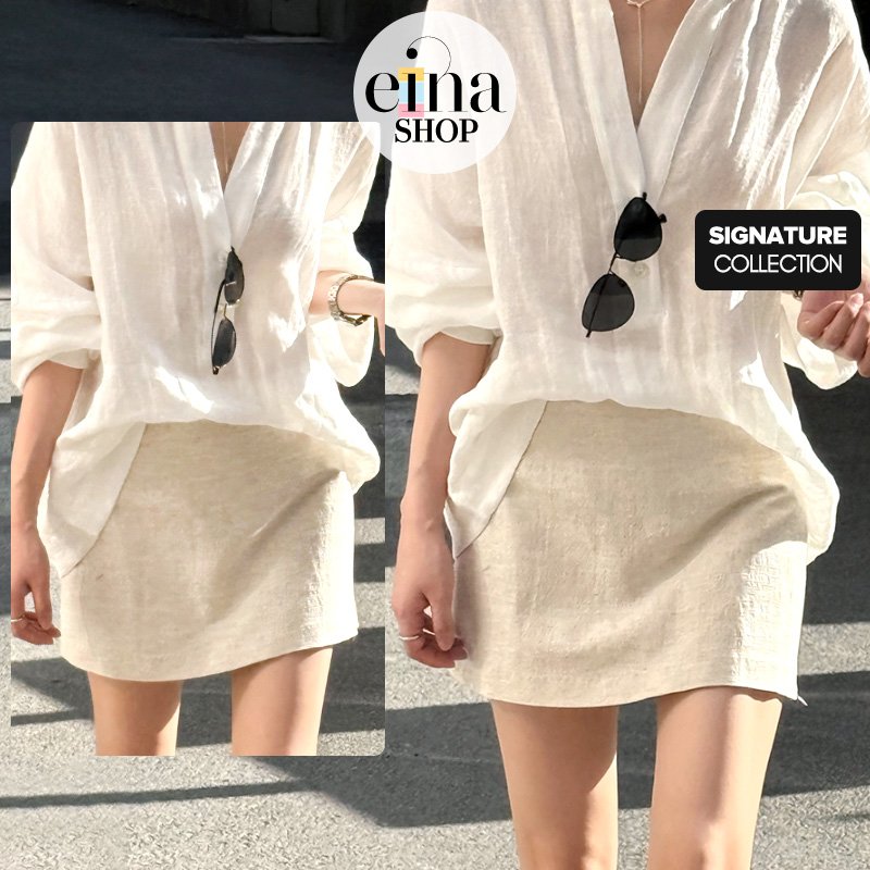 Sonya Linen Skort Signature Collection - Image 2