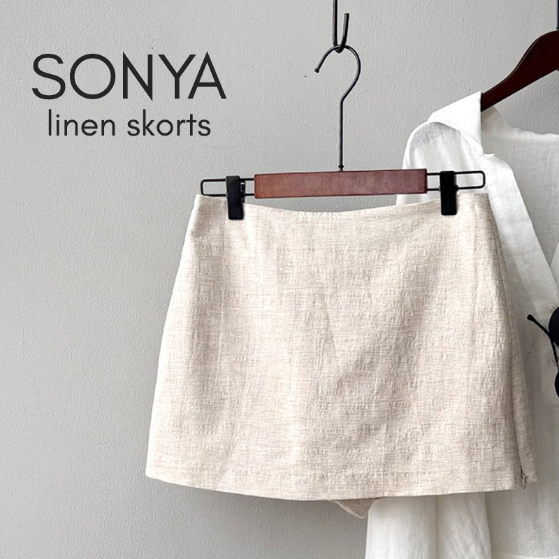 Sonya Linen Skort Signature Collection - Image 3