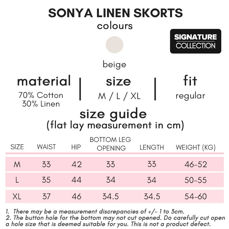Sonya Linen Skort Signature Collection - Image 4