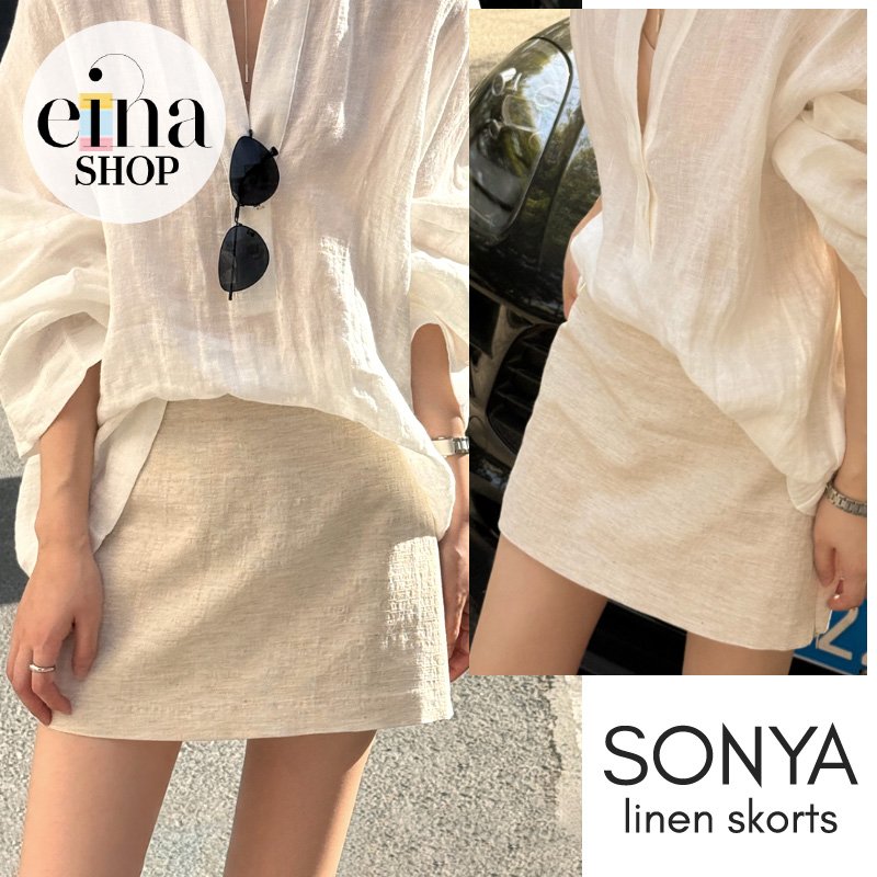 Sonya Linen Skort Signature Collection - Image 6