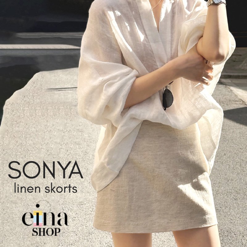 Sonya Linen Skort Signature Collection - Image 8