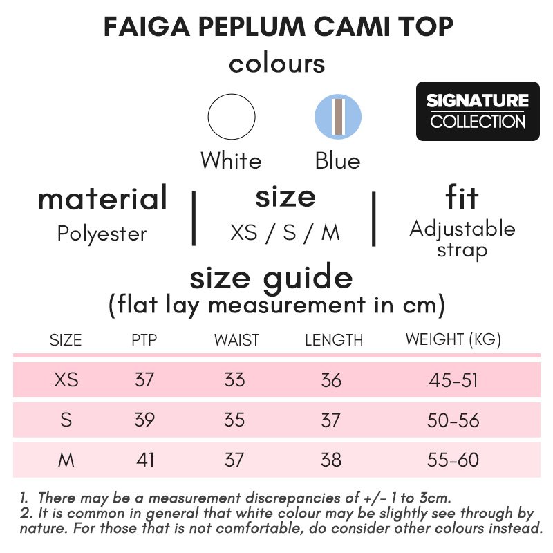 Faiga Peplum Cami Top Signature Collection - Image 3