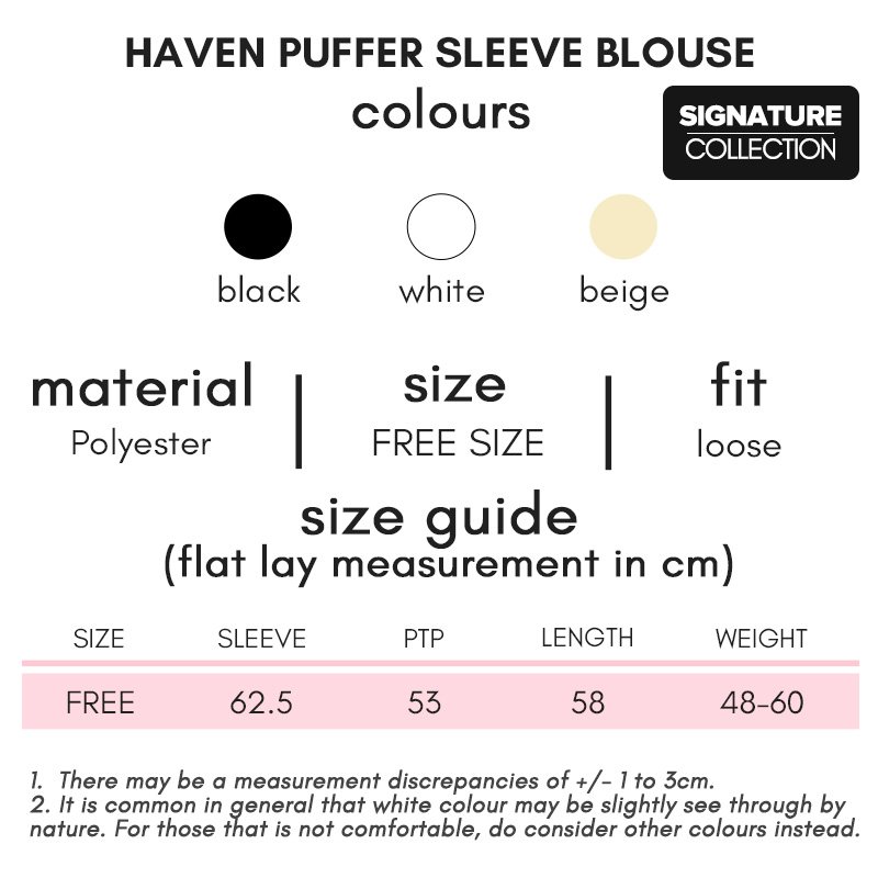 Haven Puffer Sleeve Blouse Signature Collection - Image 3
