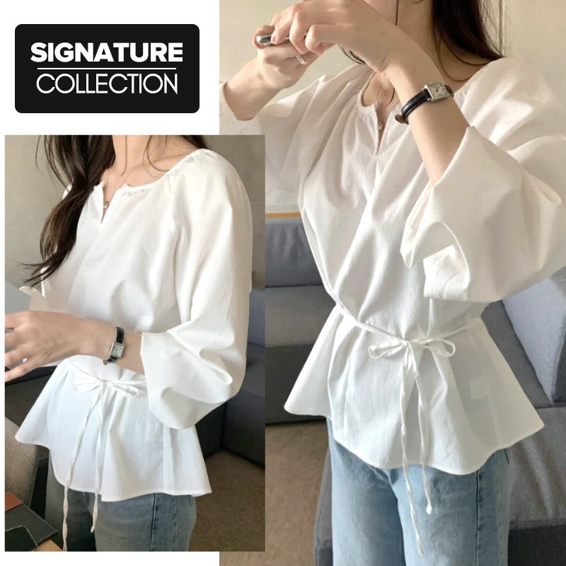 Haven Puffer Sleeve Blouse Signature Collection - Image 7