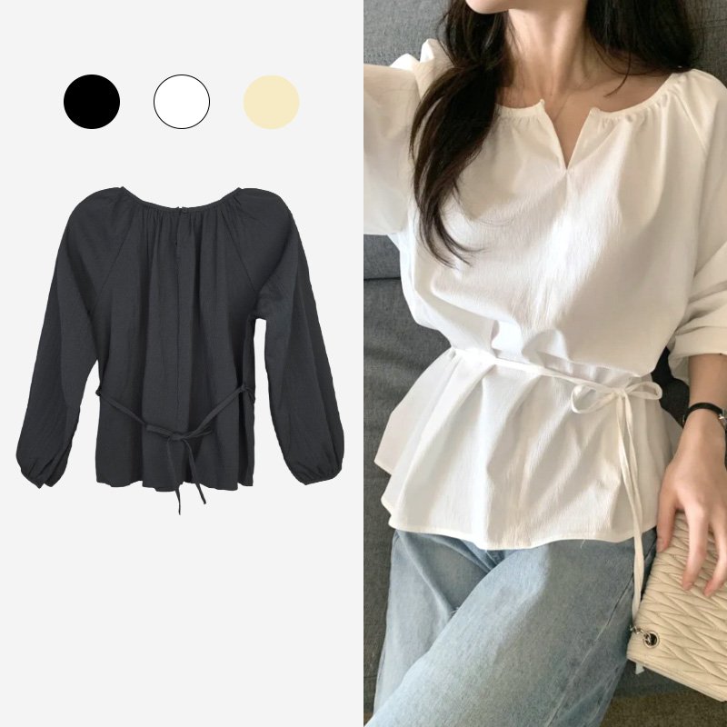 Haven Puffer Sleeve Blouse Signature Collection